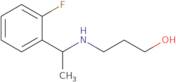 3-{[1-(2-Fluorophenyl)ethyl]amino}propan-1-ol