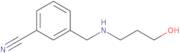 3-{[(3-Hydroxypropyl)amino]methyl}benzonitrile