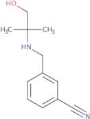 3-{[(1-Hydroxy-2-methylpropan-2-yl)amino]methyl}benzonitrile