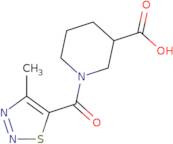 1-(4-Methyl-1,2,3-thiadiazole-5-carbonyl)piperidine-3-carboxylic acid