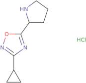3-Cyclopropyl-5-[(2S)-2-pyrrolidinyl]-1,2,4-oxadiazole hydrochloride