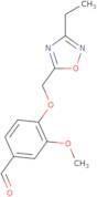 4-((3-Ethyl-1,2,4-oxadiazol-5-yl)methoxy)-3-methoxybenzaldehyde