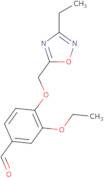 3-Ethoxy-4-((3-ethyl-1,2,4-oxadiazol-5-yl)methoxy)benzaldehyde