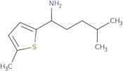 4-Methyl-1-(5-methylthiophen-2-yl)pentan-1-amine