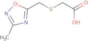([(3-Methyl-1,2,4-oxadiazol-5-yl)methyl]thio)acetic acid