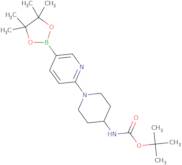 2-[4-(Boc-amino)-1-piperidinyl]pyridine-5-boronic acid pinacol ester