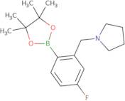 4-Fluoro-2-(pyrrolidinomethyl)phenylboronic acid, pinacol ester