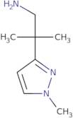 2-Methyl-2-(1-methyl-1H-pyrazol-3-yl)propan-1-amine