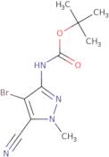 t-Butyl (4-bromo-5-cyano-1-methyl-1H-pyrazol-3-yl)carbamate