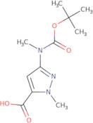 3-((tert-Butoxycarbonyl)(methyl)amino)-1-methyl-1H-pyrazole-5-carboxylic acid