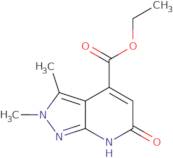 Ethyl 2,3-dimethyl-6-oxo-2H,6H,7H-pyrazolo[3,4-b]pyridine-4-carboxylate