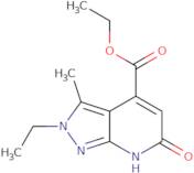 Ethyl 2-ethyl-3-methyl-6-oxo-6,7-dihydro-2H-pyrazolo[3,4-b]pyridine-4-carboxylate