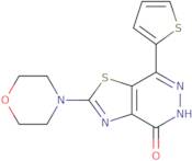 2-Morpholin-4-yl-7-(2-thienyl)[1,3]thiazolo[4,5-d]pyridazin-4(5H)-one