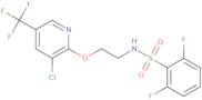 N-(2-{[3-Chloro-5-(trifluoromethyl)pyridin-2-yl]oxy}ethyl)-2,6-difluorobenzene-1-sulfonamide