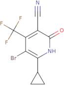 5-Bromo-6-cyclopropyl-2-hydroxy-4-(trifluoromethyl)nicotinonitrile