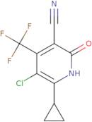 5-Chloro-6-cyclopropyl-2-hydroxy-4-(trifluoromethyl)nicotinonitrile