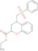 Ethyl 4-(phenylsulfonylmethyl)-3,4-dihydro-2H-benzo[b][1,4]oxazine-2-carboxylate