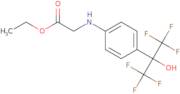 Ethyl 2-(4-(1,1,1,3,3,3-hexafluoro-2-hydroxypropan-2-yl)phenylamino)acetate