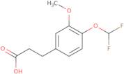 3-[4-(Difluoromethoxy)-3-methoxyphenyl]propionic acid