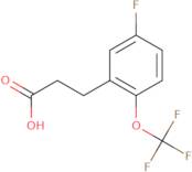 3-[5-Fluoro-2-(trifluoromethoxy)phenyl]propionic acid