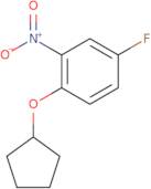 1-(Cyclopentyloxy)-4-fluoro-2-nitrobenzene