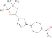 1-{4-[4-(Tetramethyl-1,3,2-dioxaborolan-2-yl)-1H-pyrazol-1-yl]piperidin-1-yl}ethan-1-one