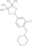 4-[[2-Chloro-4-(4,4,5,5-tetramethyl-1,3,2-dioxaborolan-2-yl)phenyl]methyl]morpholine