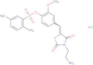 4-{[3-(2-Aminoethyl)-2,4-dioxo-1,3-thiazolidin-5-ylidene]methyl}-2-methoxyphenyl 2,5-dimethylbenze…