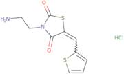 3-(2-Aminoethyl)-5-(thiophen-2-ylmethylidene)-1,3-thiazolidine-2,4-dione hydrochloride