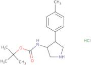 3-Amino-4-(4-methylphenyl)pyrrolidine, 3-Boc protected hydrochloride