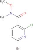 6-Bromo-2-chloro-N-methoxy-N-methylnicotinamide