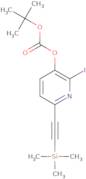 tert-Butyl 2-iodo-6-((trimethylsilyl)ethynyl)-pyridin-3-yl carbonate
