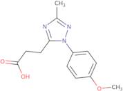 3-[1-(4-Methoxyphenyl)-3-methyl-1H-1,2,4-triazol-5-yl]propanoic acid