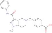 4-{[3-(Anilinocarbonyl)-1-methyl-1,4,6,7-tetrahydro-5H-pyrazolo[4,3-c]pyridin-5-yl]methyl}benzoic acid