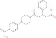 [{2-[4-(4-Acetylphenyl)piperazin-1-yl]-2-oxoethyl}(phenyl)amino]acetic acid