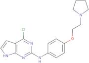 4-Chloro-N-(4-(2-(pyrrolidin-1-yl)ethoxy)phenyl)-7H-pyrrolo[2,3-d]pyrimidin-2-amine