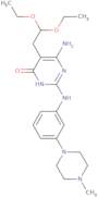 6-Amino-5-(2,2-diethoxyethyl)-2-((3-(4-methylpiperazin-1-yl)phenyl)amino)pyrimidin-4(3H)-one