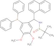 (R)-N-((S)-(2-(Diphenylphosphanyl)-4,5-dimethoxyphenyl)(naphthalen-1-yl)methyl)-2-methylpropane-2-…