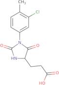 3-[1-(3-Chloro-4-methylphenyl)-2,5-dioxoimidazolidin-4-yl]propanoic acid