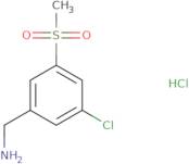 (3-Chloro-5-methanesulfonylphenyl)methanamine hydrochloride