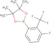 2-[3-Fluoro-2-(trifluoromethyl)phenyl]-4,4,5,5-tetramethyl-1,3,2-dioxaborolane