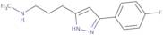 {3-[3-(4-Fluorophenyl)-1H-pyrazol-5-yl]propyl}(methyl)amine