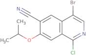 4-Bromo-1-chloro-7-isopropoxyisoquinoline-6-carbonitrile