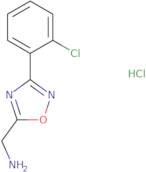 {[3-(2-Chlorophenyl)-1,2,4-oxadiazol-5-yl]methyl}amine hydrochloride