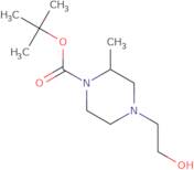 tert-Butyl 4-(2-hydroxyethyl)-2-methylpiperazine-1-carboxylate