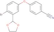 4-(4-Bromo-3-(1,3-dioxolan-2-yl)phenoxy)benzonitrile