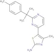 4-Methyl-5-(2-(2-p-tolylpropan-2-yl)-pyrimidin-4-yl)thiazol-2-amine