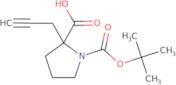 (S)-1-(tert-Butoxycarbonyl)-2-(prop-2-yn-1-yl)pyrrolidine-2-carboxylic acid