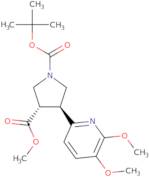 (Rac-trans)-1-tert-Butyl 3-methyl 4-(5,6-dimethoxy pyridin-2-yl)pyrrolidine-1,3-dicarboxylate