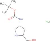 tert-Butyl N-[(3S,5S)-5-(hydroxymethyl)pyrrolidin-3-yl]carbamate hydrochloride